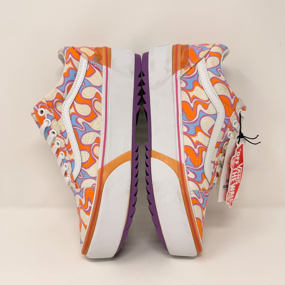 Vans Platform Old Skool Sneakers in Orange, Purple, Pink - Picture 14 of 16